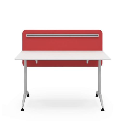 Bureau contemporain - SFH 65 1300 - Flekssit Office Furniture - en mélaminé / 4 pieds / acoustique