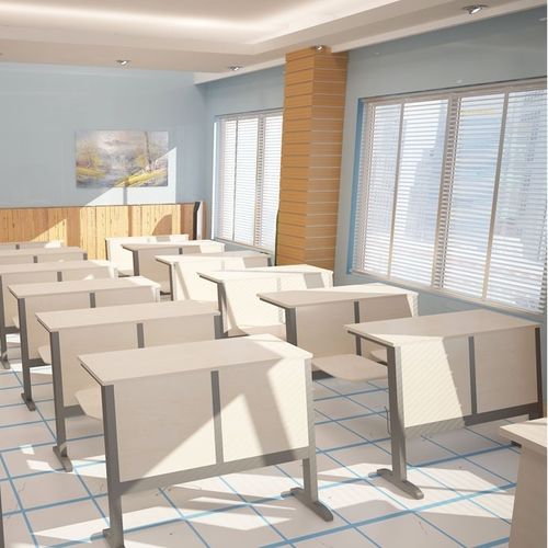 Table d'enseignement contemporaine - SELEN - Flekssit Office Furniture - en bois / avec piètement en métal / rectangulaire
