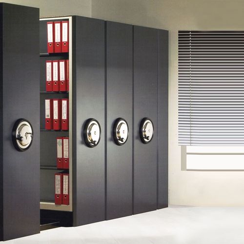 Armoire de classement haute - 6101.A - Flekssit Office Furniture - en tôle / avec porte battante / contemporaine