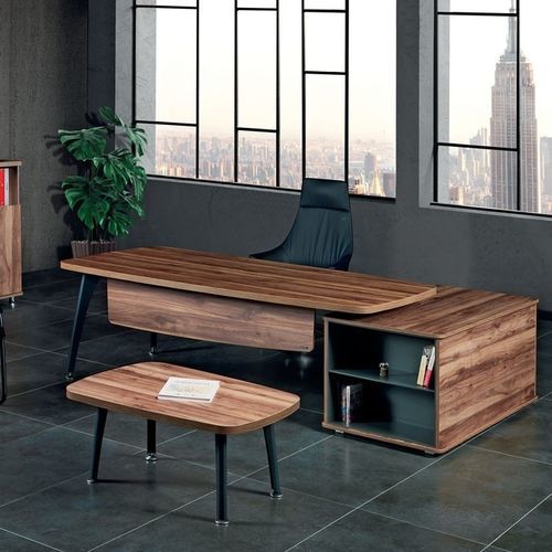 Bureau pour 1 personne - DÜDEN - Flekssit Office Furniture - contemporain / en bois / marron