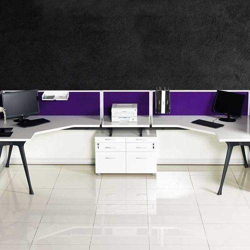 Bureau sur pied - I TOSS - Flekssit Office Furniture - pour 1 personne / contemporain / en bois
