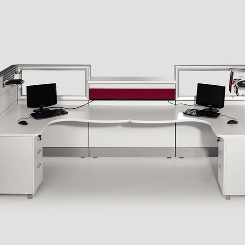 Banque d'accueil en aluminium - SPA 90 9100 - Flekssit Office Furniture