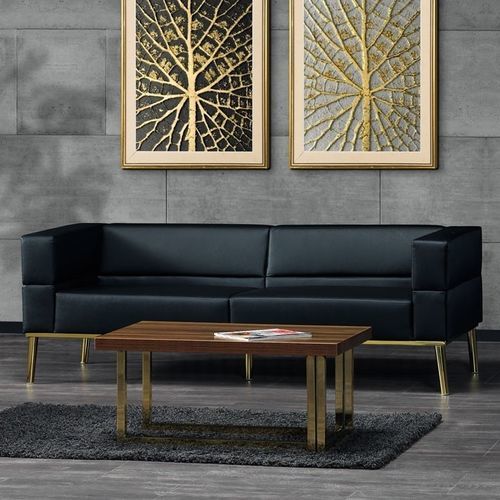 Canapé contemporain - MERRY - Flekssit Office Furniture - en cuir / jaune / professionnel