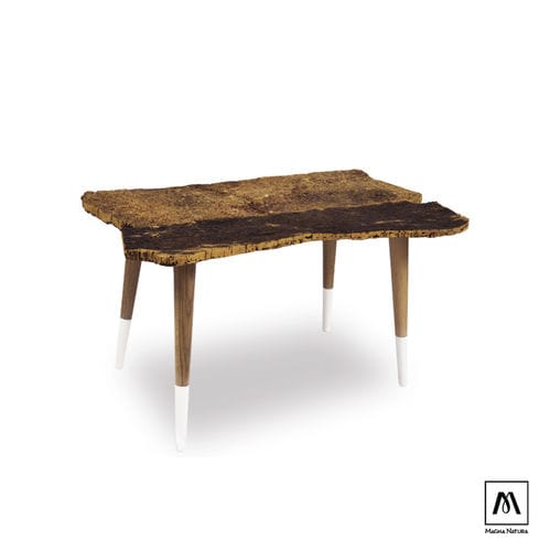 Table de style rustique - UNIONE - MAGNA NATURA | Cork Furniture - en liège / avec piètement en bois / rectangulaire