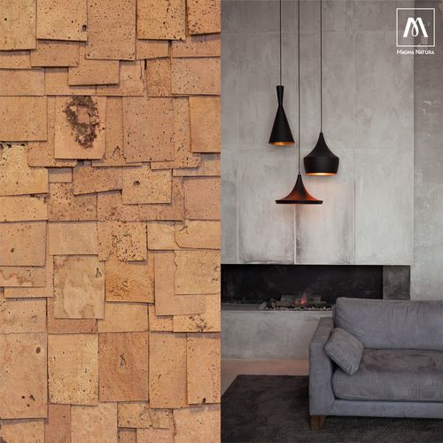 Revêtement mural pour intérieur - SCALES LIGHT - MAGNA NATURA | Cork Furniture - en liège / finition naturelle / verni