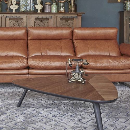 Table basse contemporaine - 4-CT03 - ZEDERE - en bois / avec piètement en métal / triangulaire