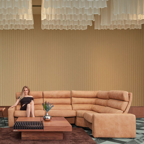 Canapé modulable - BERLINO  - ZEDERE - d'angle / contemporain / en tissu