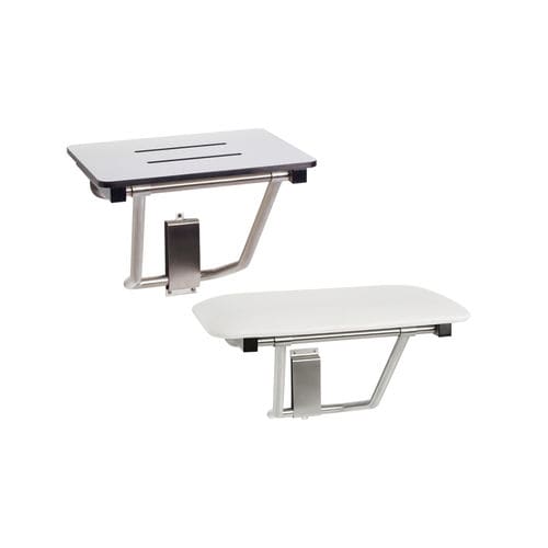 Siège de douche rabattable - SSB-180150-PWS | SSB-180150-NW - Seachrome - mural / en PEHD / en inox