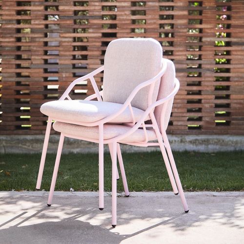 Chaise contemporaine - NANSA - Musola - d'extérieur / en tissu / avec piètement en aluminium