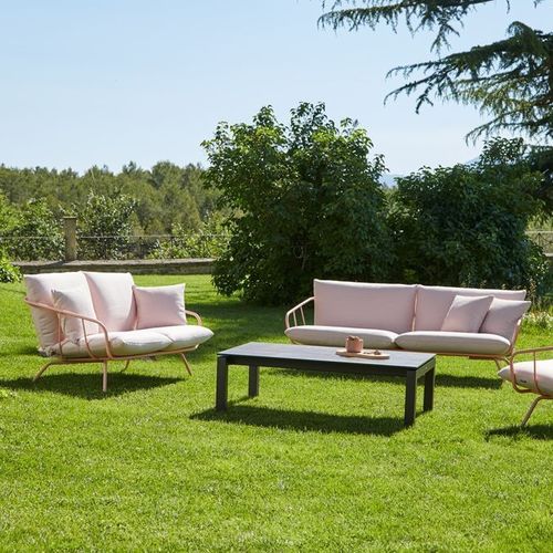Canapé contemporain - NANSA - Musola - d'extérieur / en tissu / avec accoudoirs
