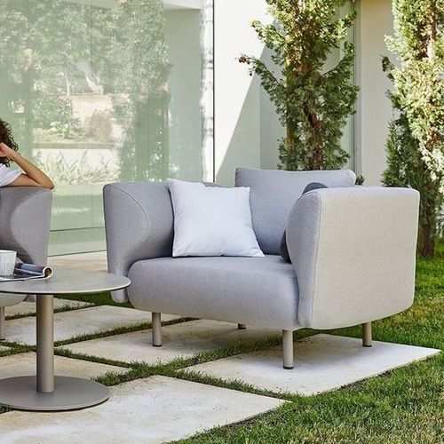 Fauteuil contemporain - SALINAS - Musola - en Sunbrella® / en acier inoxydable / avec coussin amovible