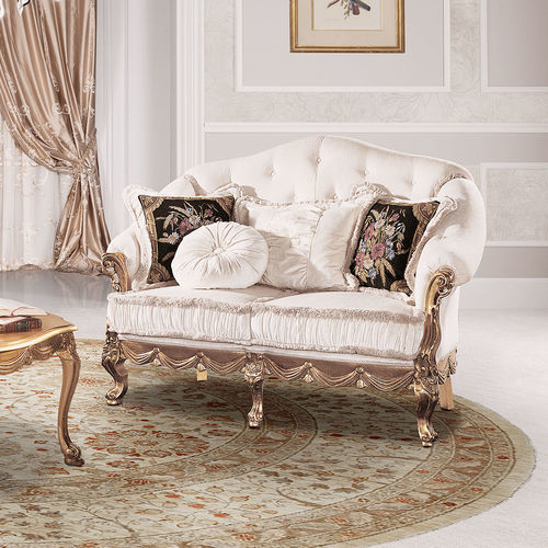 Canapé classique - Casanova - DI MARCO INTERIOR SOFA - en velours / avec accoudoirs / à coussins