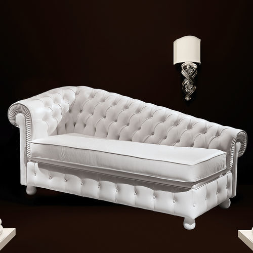 Méridienne classique - CHESTER  - DI MARCO INTERIOR SOFA - en tissu / en cuir / en bois