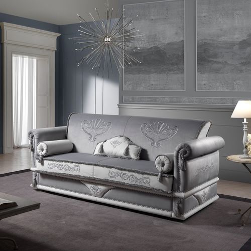 Canapé modulable - UNIQUE RICAMATO - DI MARCO INTERIOR SOFA - lit / classique / en tissu