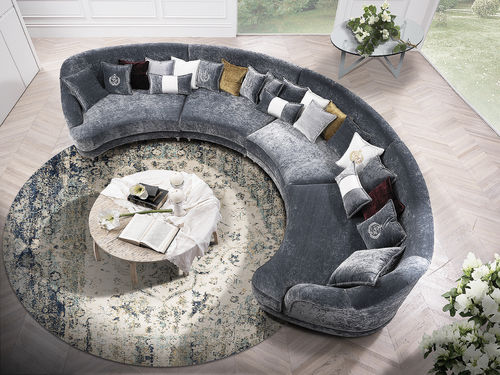 Canapé modulable - Elisir  - DI MARCO INTERIOR SOFA - en arc de cercle / classique / en tissu
