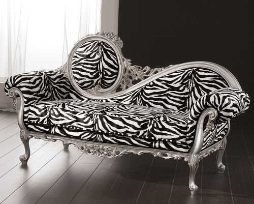 Méridienne de style baroque - GIADA - DI MARCO INTERIOR SOFA - en tissu / en hêtre / en bois doré à la feuille d'or