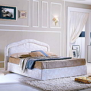 Lit double - Live - DI MARCO INTERIOR SOFA - classique / tapissé / avec tête de lit tapissée