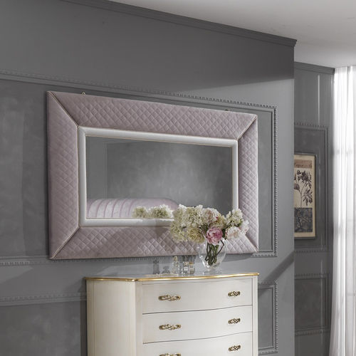 Miroir mural - QUEEN  - DI MARCO INTERIOR SOFA - classique / rectangulaire / en tissu