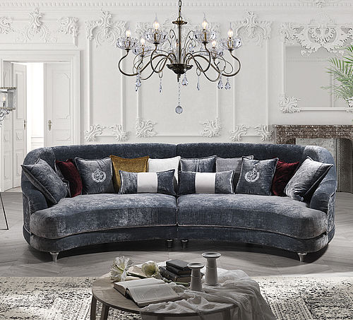 Canapé en demi-cercle - Elisir - DI MARCO INTERIOR SOFA - modulable / contemporain / en tissu