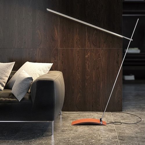 Lampe sur pied - FAJNA - Klus Design - en aluminium anodisé / en MDF / contemporaine