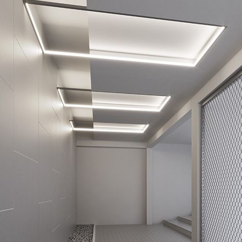 Profil éclairant encastré - LOKOM  - Klus Design - au plafond / à LED / étanche