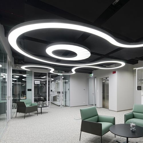 Luminaire suspendu - MI-SNAKE-01 - Klus Design - à LED / linéaire / cintrable