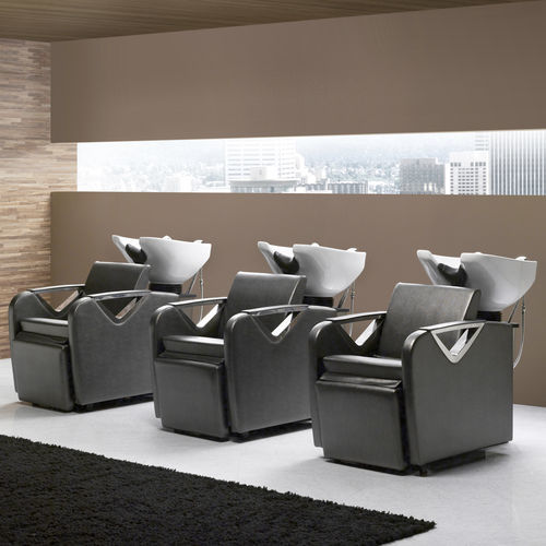 Bac à shampoing avec repose-pieds - 290 - BD KOREA CO.,LTD - en simili cuir / en céramique / 1 place