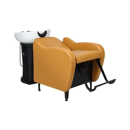 Bac à shampoing avec repose-pieds - S257 - BD KOREA CO.,LTD - en simili cuir / en céramique / 1 place