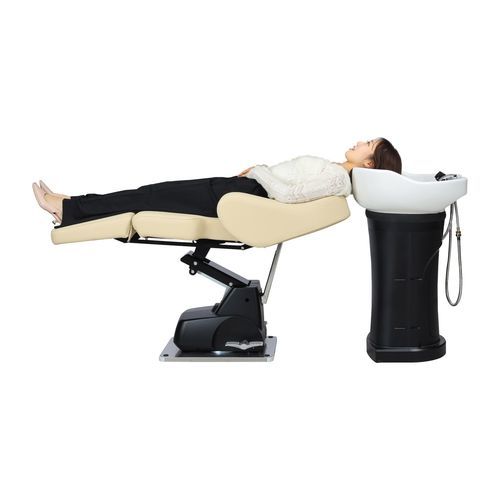 Fauteuil de coiffure contemporain - S370F - BD KOREA CO.,LTD - en simili cuir / en métal / tapissé
