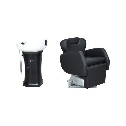 Fauteuil de coiffure contemporain - S350F - BD KOREA CO.,LTD - en simili cuir / en métal / tapissé