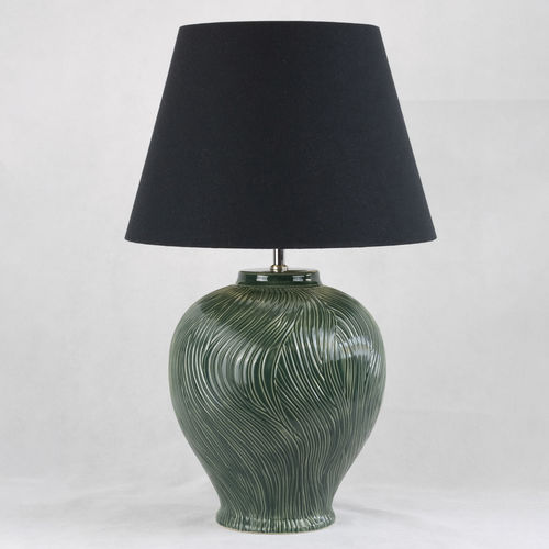 Lampe de table - KELANTIS GREEN SEA - Autark 76 Bt. - en métal / en tissu / en céramique