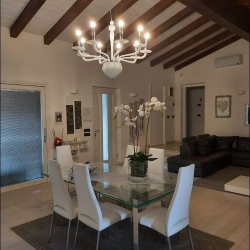 Lustre contemporain - AUSTRALIA - BOTTEGA VENEZIANA - en verre soufflé / en verre de Murano / 8 ampoules