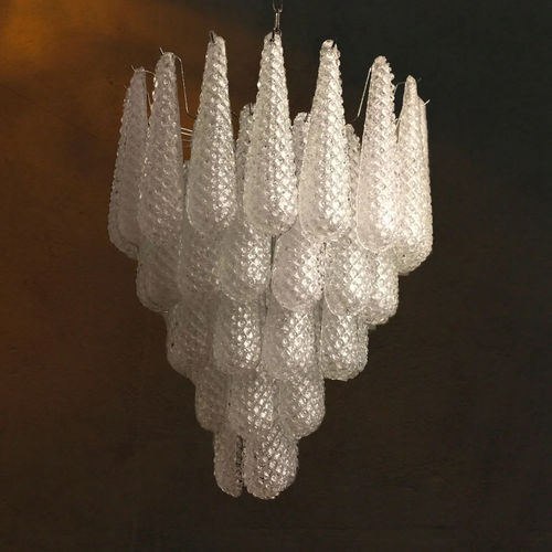 Lustre vintage - GOCCIA-VINT - BOTTEGA VENEZIANA - en verre soufflé / en verre de Murano / 7 ampoules