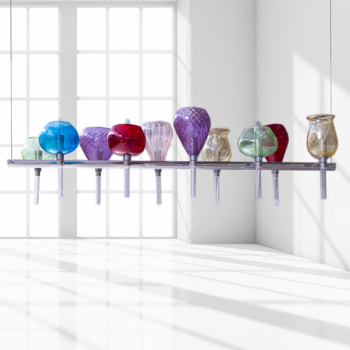 Lustre contemporain - CAMILLA - BOTTEGA VENEZIANA - en verre soufflé / en verre de Murano / en métal chromé