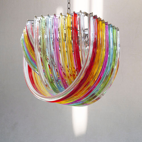 Lustre vintage - ARES - BOTTEGA VENEZIANA - en verre de Murano / 8 ampoules / professionnel