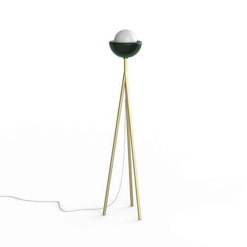 Lampe sur pied - TONDO-PT - BOTTEGA VENEZIANA - en métal / en verre soufflé / en cristal