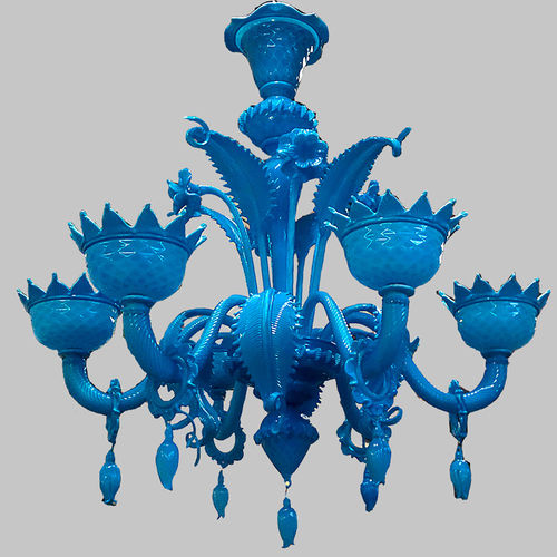 Lustre classique - FILLI - BOTTEGA VENEZIANA - en verre soufflé / en verre de Murano / 6 ampoules