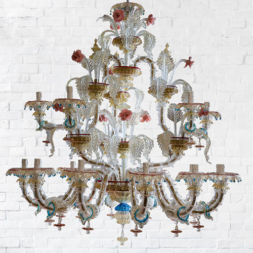 Lustre de style vénitien - IRENE REZZONICO - BOTTEGA VENEZIANA - en verre soufflé / en verre de Murano / professionnel