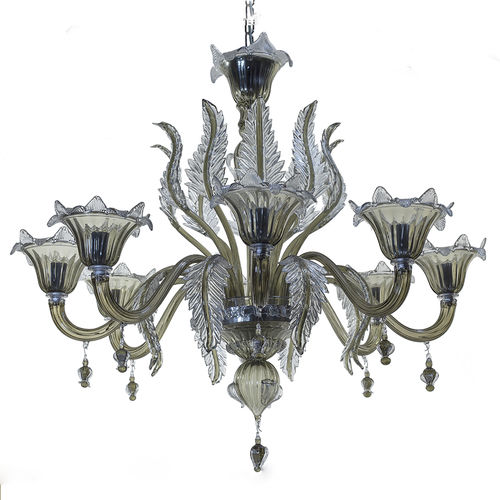 Lustre classique - CANOPO - BOTTEGA VENEZIANA - en verre soufflé / en verre de Murano / en verre fumé