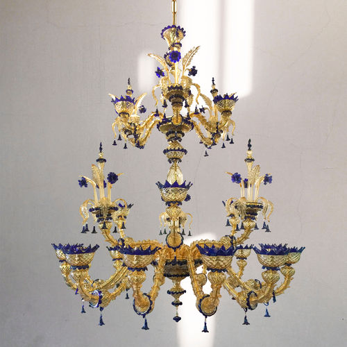 Lustre de style - Rezblue - BOTTEGA VENEZIANA - en verre soufflé / en verre vénitien / professionnel