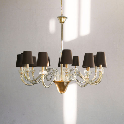 Lustre contemporain - HOLLYWOOD - BOTTEGA VENEZIANA - en verre soufflé / en verre de Murano / en or
