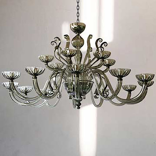 Lustre contemporain - NEW YORK - BOTTEGA VENEZIANA - en verre soufflé / en verre de Murano / en verre fumé