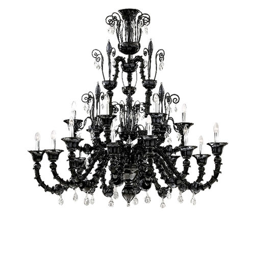 Lustre de style vénitien - RUDY  - BOTTEGA VENEZIANA - en cristal / en verre soufflé / professionnel