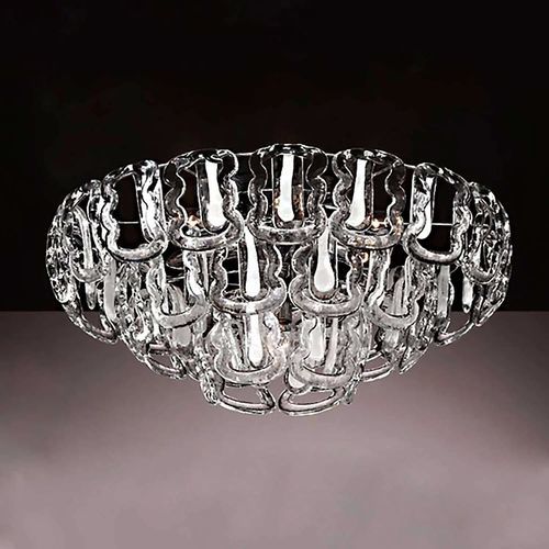 Plafonnier moderne - URSULA PL - BOTTEGA VENEZIANA - circulaire / en métal chromé / en cristal