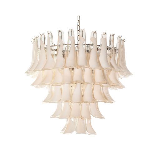 Lustre vintage - ARTEMIDE AVORIO - BOTTEGA VENEZIANA - en métal / en verre de Murano / 9 ampoules