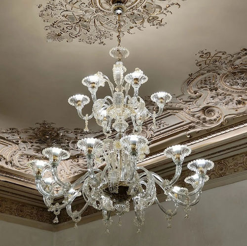 Lustre de style - LAVINIA - BOTTEGA VENEZIANA - en cristal / en verre de Murano / en verre soufflé