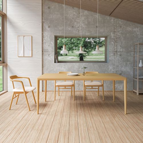 Table à manger contemporaine - CL - CondeHouse - en chêne / en frêne / avec piètement en chêne