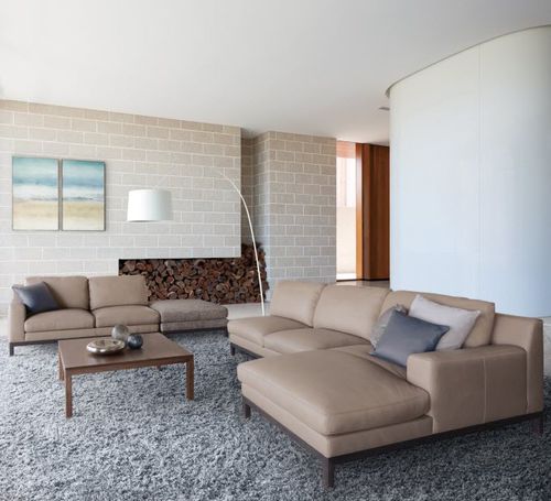 Canapé modulable - QUODO - CondeHouse - contemporain / en tissu / en cuir
