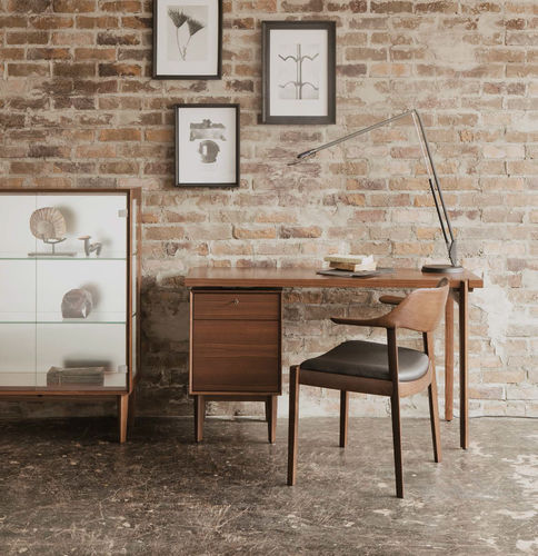 Bureau contemporain - WING LUX - CondeHouse - en chêne / en noyer / avec rangement