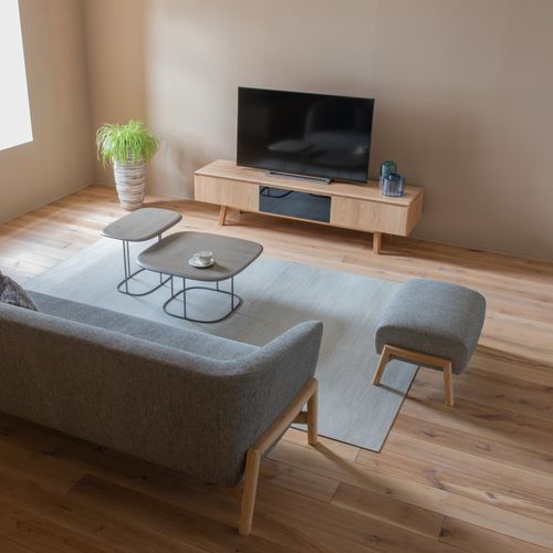 Ottoman contemporain - TEN Living - CondeHouse - en tissu / en cuir / rectangulaire